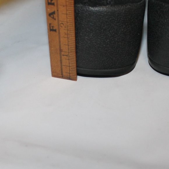 Coach Faith Zip Front Black Signature  Rabbit Fur Winter Wedge Heel  Boot LkNew - Picture 8 of 10